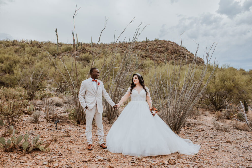 BRIDE AND GROOM BRIDAL SESSION AT BOHIO VISTA TUCSON WEDDING VENUE