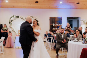 Reception space at a Willcox wedding venue