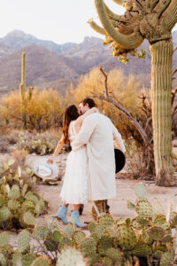 first kiss as bride and groom